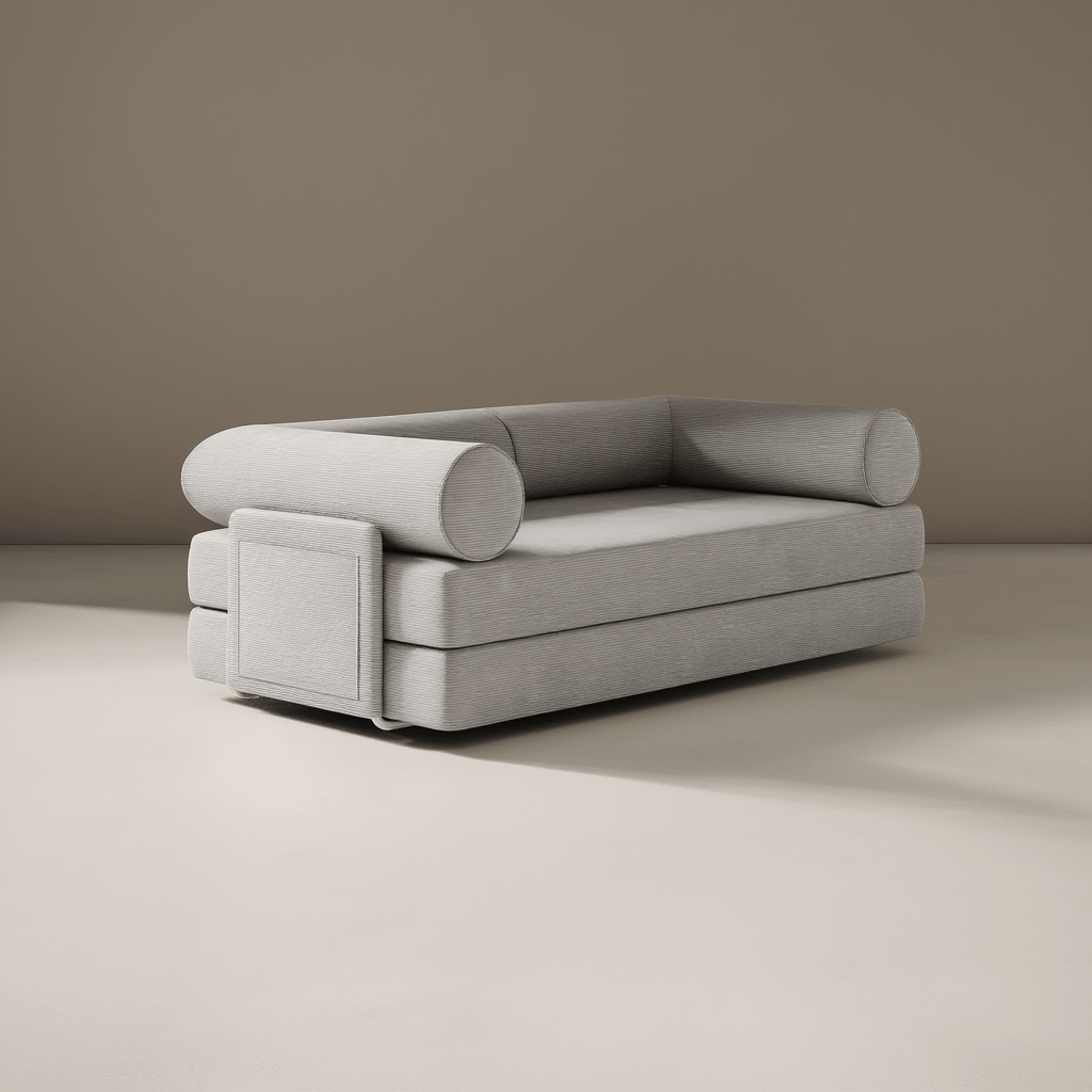 Canapé Lit Convertible / Collection M – Tissu Vegan Déperlant, Assemblage Facile et Design Minimaliste - Atelier NUBO