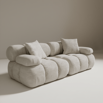 Canapé Modulable 2 Places / Collection O – Tissu Vegan Déperlant, Assemblage Facile et Design Minimaliste - Atelier NUBO