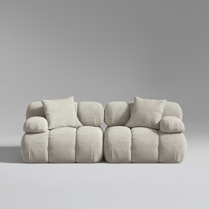 Canapé Modulable 2 Places / Collection O – Tissu Vegan Déperlant, Assemblage Facile et Design Minimaliste - Atelier NUBO