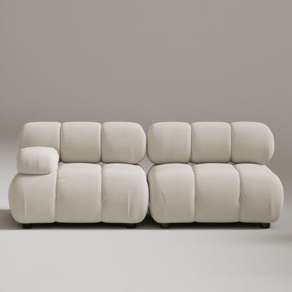 Canapé Modulable 2 Places / Collection O – Tissu Vegan Déperlant, Assemblage Facile et Design Minimaliste - Atelier NUBO