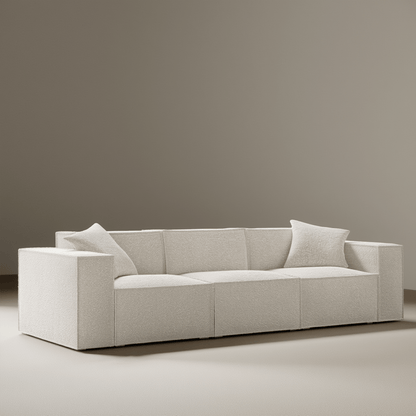Canapé Modulable 3 Places / Collection M – Tissu Vegan Déperlant, Assemblage Facile et Design Minimaliste - Atelier NUBO