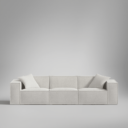 Canapé Modulable 3 Places / Collection M – Tissu Vegan Déperlant, Assemblage Facile et Design Minimaliste - Atelier NUBO