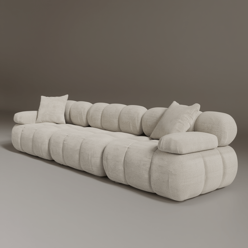 Canapé Modulable 3 Places / Collection O – Tissu Vegan Déperlant, Assemblage Facile et Design Minimaliste - Atelier NUBO