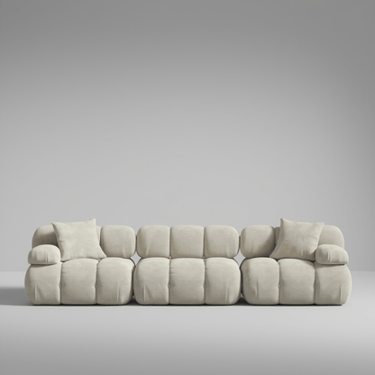 Canapé Modulable 3 Places / Collection O – Tissu Vegan Déperlant, Assemblage Facile et Design Minimaliste - Atelier NUBO