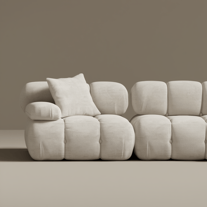 Canapé Modulable 3 Places / Collection O – Tissu Vegan Déperlant, Assemblage Facile et Design Minimaliste - Atelier NUBO