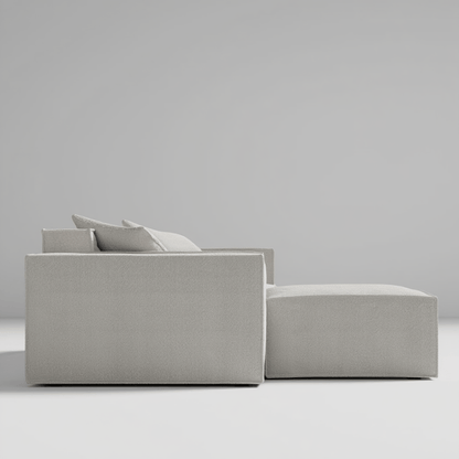 Canapé Modulable 3 Places en L / Collection M – Tissu Vegan Déperlant, Assemblage Facile et Design Minimaliste - Atelier NUBO