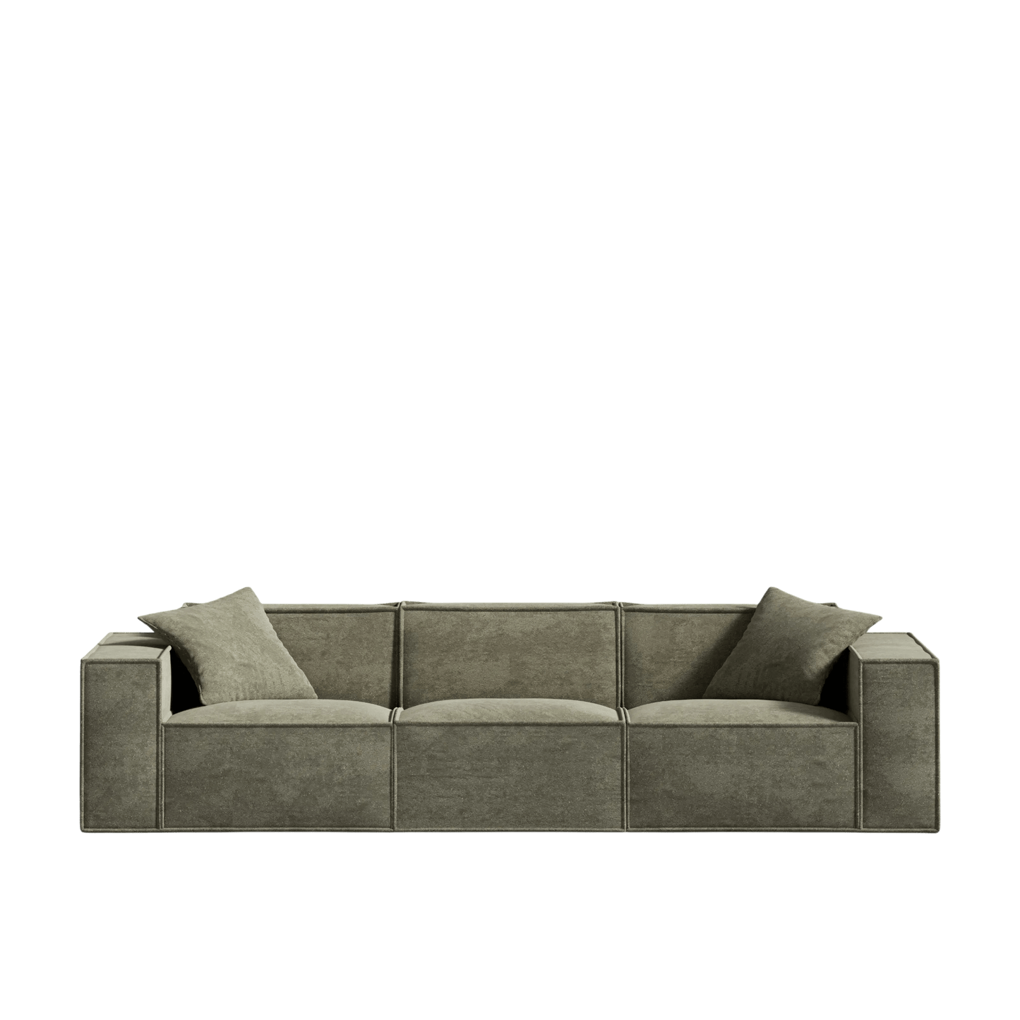 Canapé Modulable 3 Places en Revêtement Végétalien – Confort Optimal et Design Minimaliste pour Intérieur 12