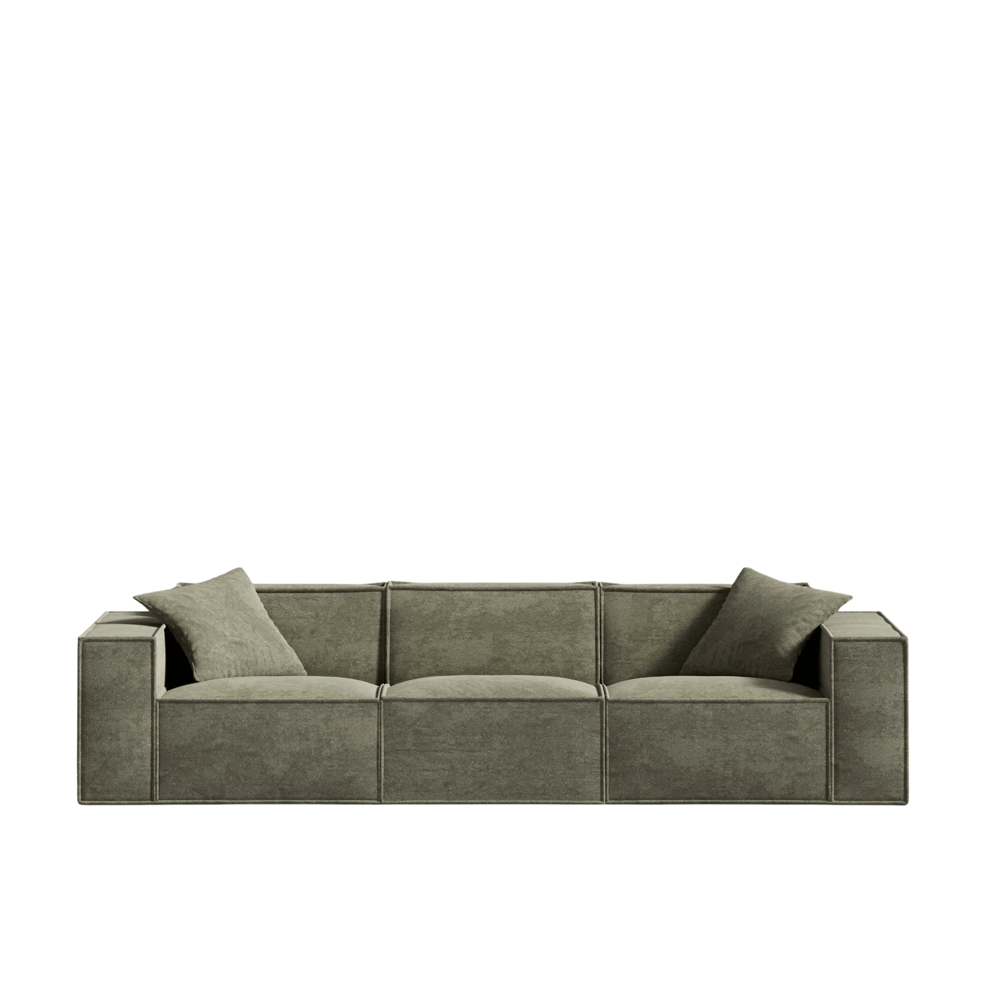 Canapé Modulable 3 Places en Revêtement Végétalien – Confort Optimal et Design Minimaliste pour Intérieur 12