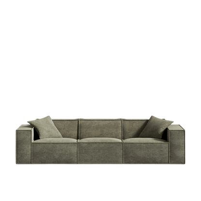 Canapé Modulable 3 Places en Revêtement Végétalien – Confort Optimal et Design Minimaliste pour Intérieur 12