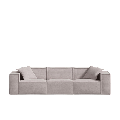 Canapé Modulable 3 Places en Revêtement Végétalien – Confort Optimal et Design Minimaliste pour Intérieur 14