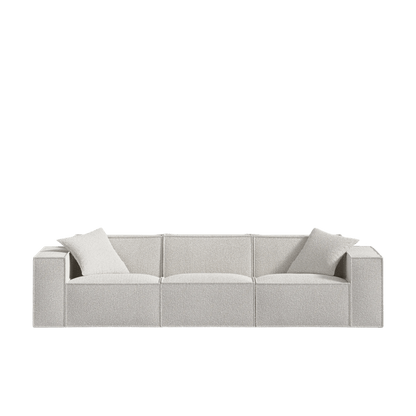 Canapé Modulable 3 Places en Revêtement Végétalien – Confort Optimal et Design Minimaliste pour Intérieur 17