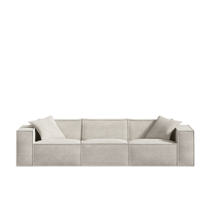 Canapé Modulable 3 Places en Revêtement Végétalien – Confort Optimal et Design Minimaliste pour Intérieur 10