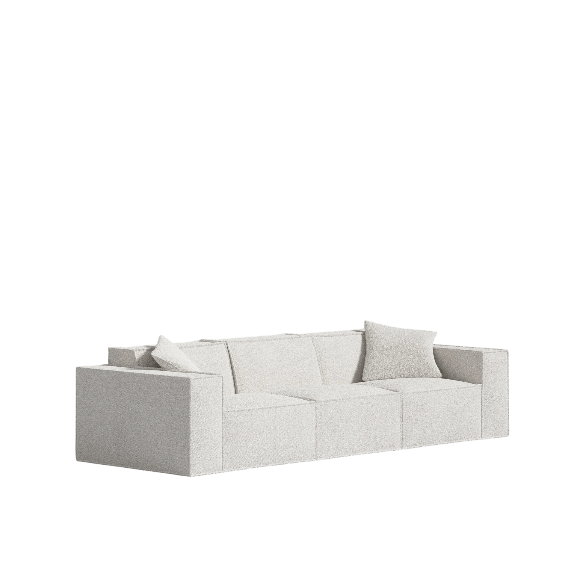 Canapé Modulable 3 Places en Revêtement Végétalien – Confort Optimal et Design Minimaliste pour Intérieur 7