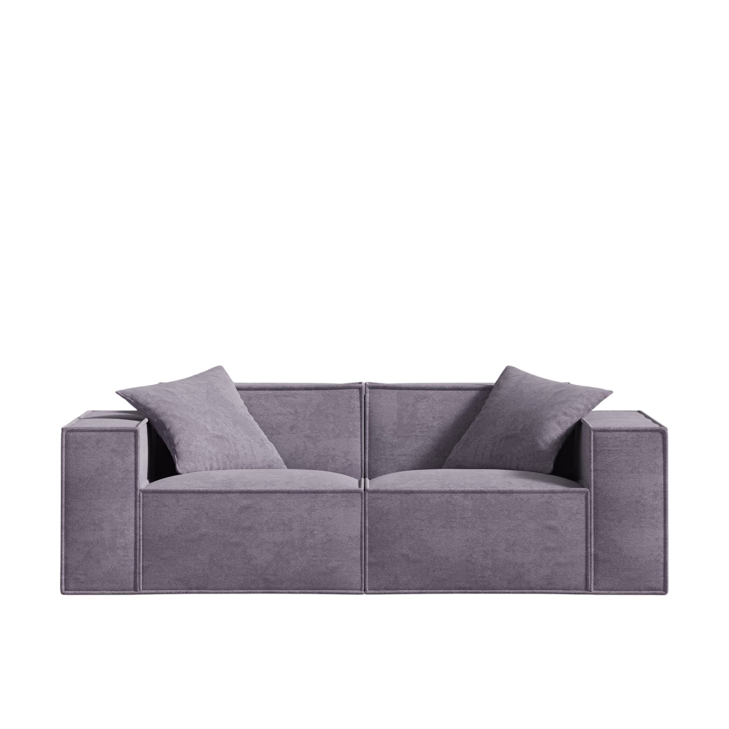 Canapé Modulable en Tissu Vegan, Confort Profond, Assemblage Facile, Design Élégant - 190 cm x 96 cm x 63 cm 15