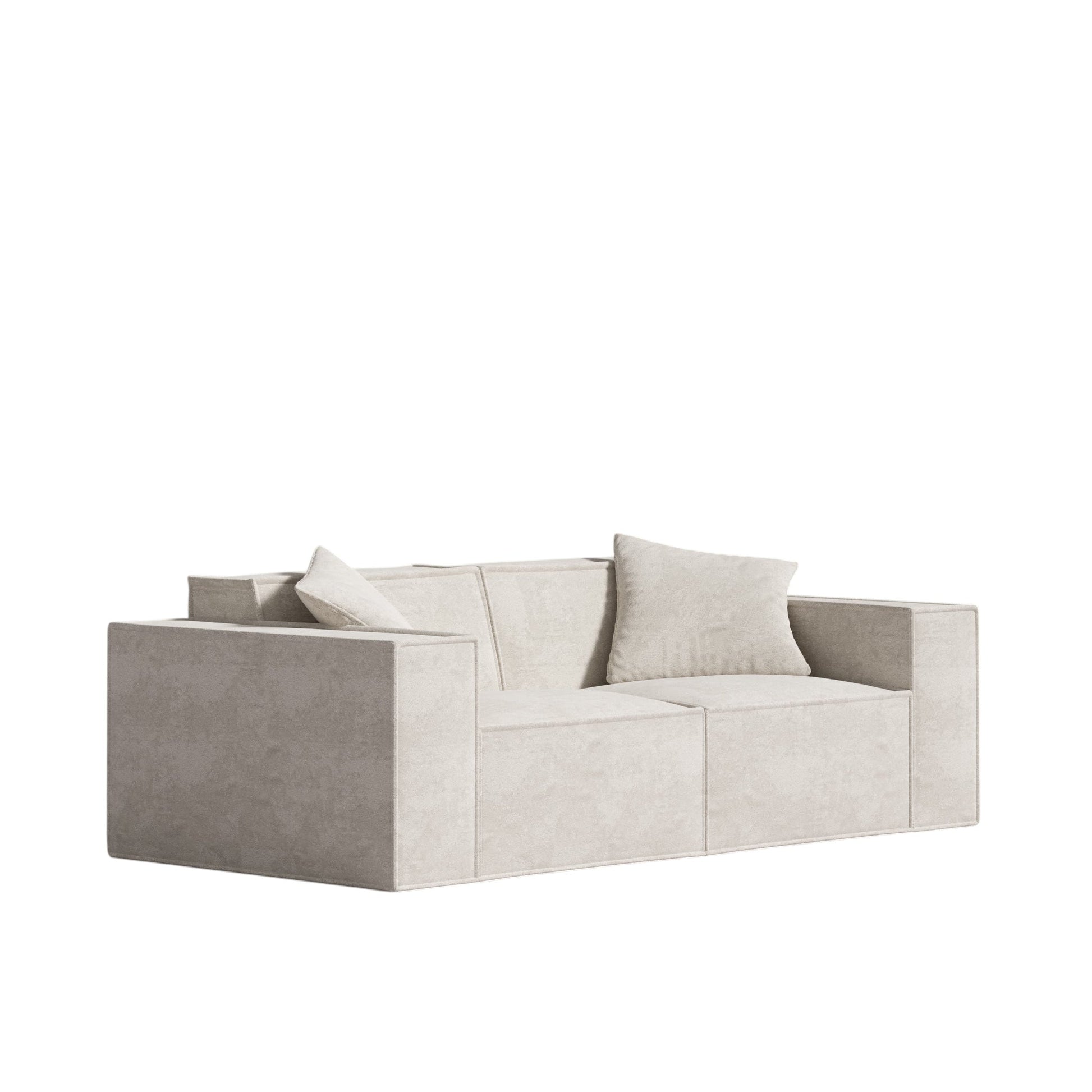 Canapé Modulable en Tissu Vegan, Confort Profond, Assemblage Facile, Design Élégant - 190 cm x 96 cm x 63 cm 6