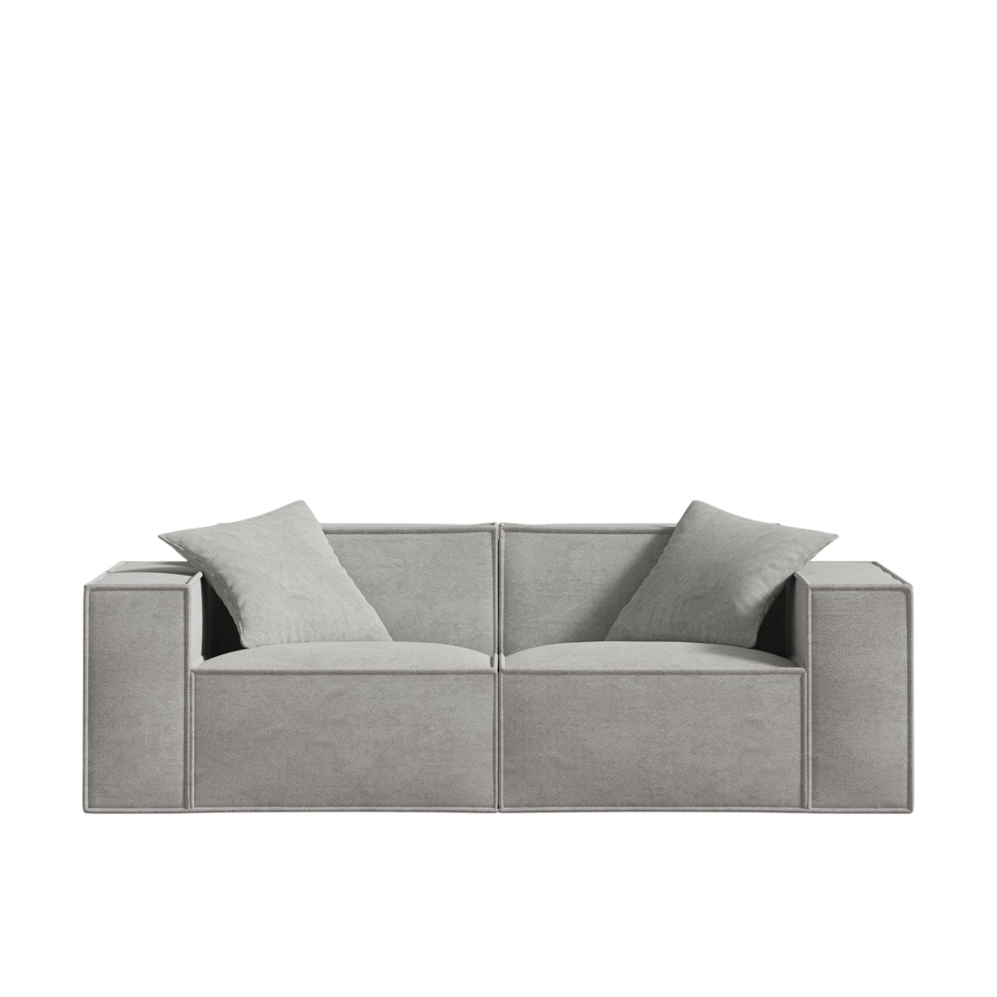 Canapé Modulable en Tissu Vegan, Confort Profond, Assemblage Facile, Design Élégant - 190 cm x 96 cm x 63 cm 10