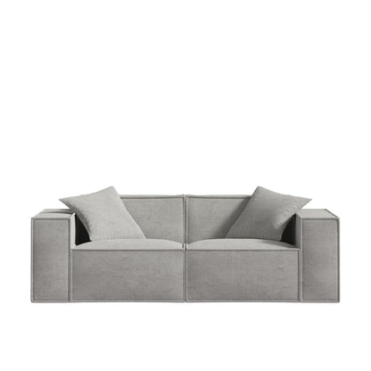 Canapé Modulable en Tissu Vegan, Confort Profond, Assemblage Facile, Design Élégant - 190 cm x 96 cm x 63 cm 10