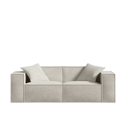 Canapé Modulable en Tissu Vegan, Confort Profond, Assemblage Facile, Design Élégant - 190 cm x 96 cm x 63 cm 1