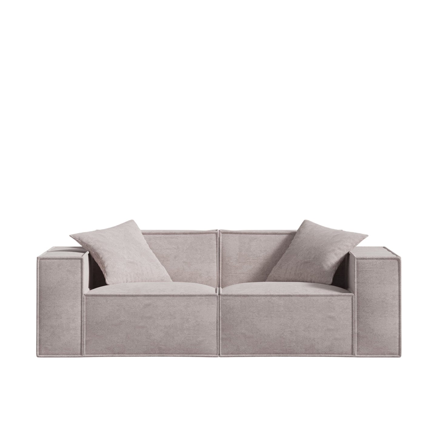 Canapé Modulable en Tissu Vegan, Confort Profond, Assemblage Facile, Design Élégant - 190 cm x 96 cm x 63 cm 13