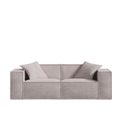 Canapé Modulable en Tissu Vegan, Confort Profond, Assemblage Facile, Design Élégant - 190 cm x 96 cm x 63 cm 13