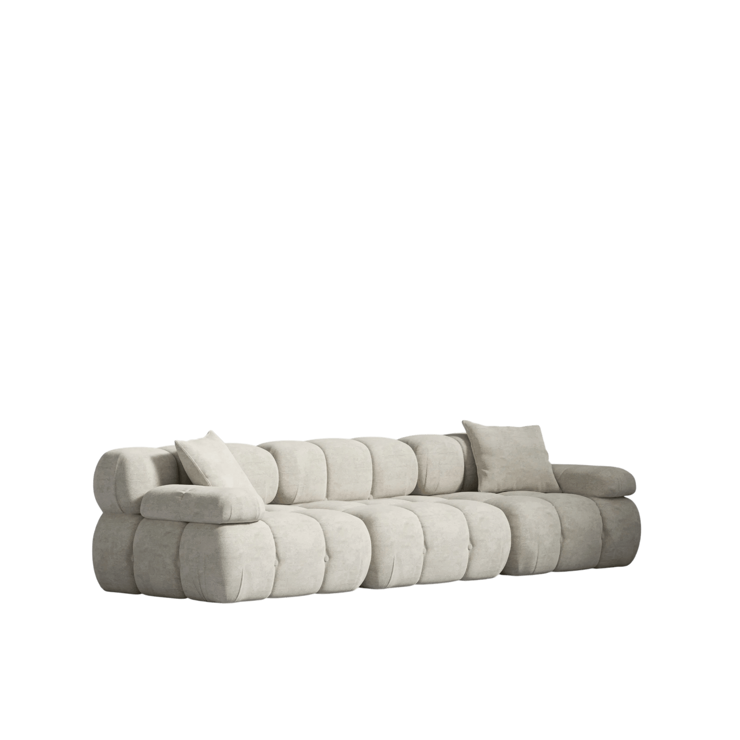 Canapé Modulable Convertible en Tissu Vegan, Design Élégant, Modules Interchangeables, Confort Optimal, 303 cm x 202 cm 7