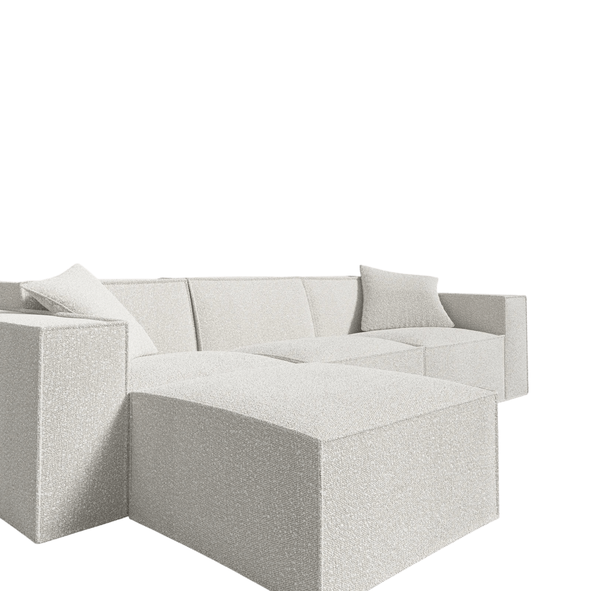 Canapé Modulable Moderne en Tissu Vegan – Configuration Personnalisable, Confort Optimal, Technologie SmartFoam 5